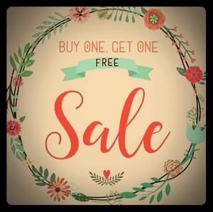 TODAY ONLY!! Buy one item get one free. *